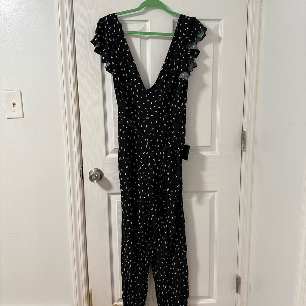 Black and White Polka Dot Jumpsuit